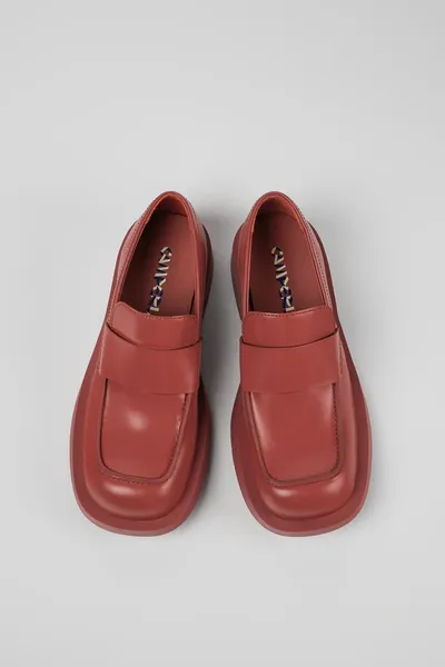 Neuman Red Loafers for Unisex - Autumn / Winter collection - Image 3