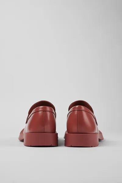 Neuman Red Loafers for Unisex - Autumn / Winter collection - Image 2