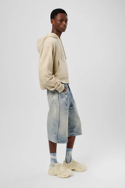 Denim shorts AU00007-002 Apparel Women. Official Online Store USA - Image 3