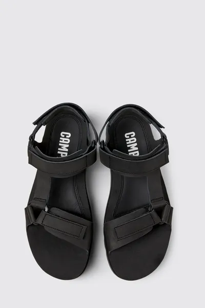 oruga Black Sandals for Men - Autumn / Winter collection - Image 2