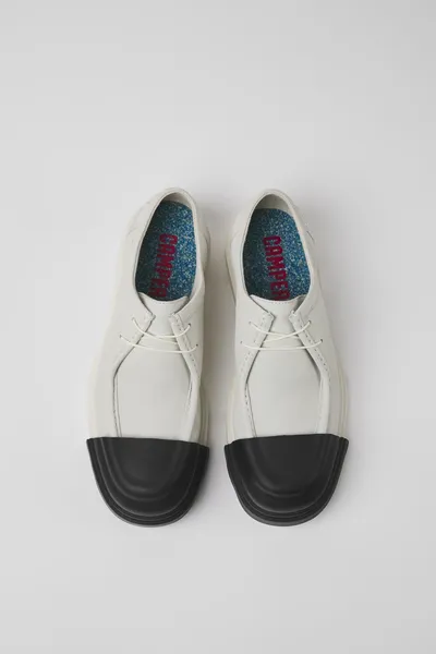 Junction White Formal Shoes for Men - Autumn / Winter collection - Image 3