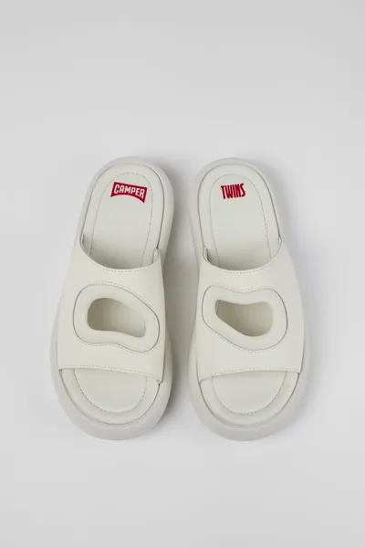 Twins White Sandals for Men - Autumn / Winter collection - Image 3