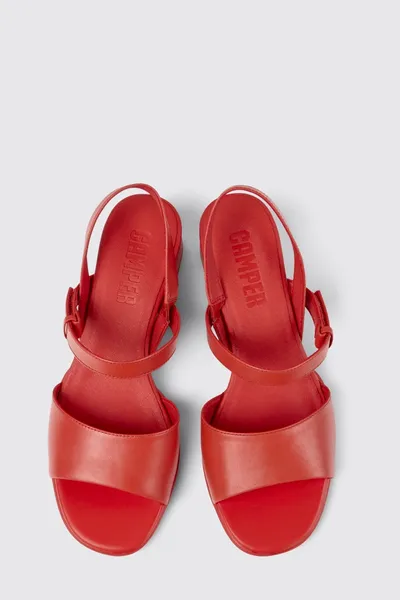 katie Red Sandals for Women - Autumn / Winter collection - Image 2