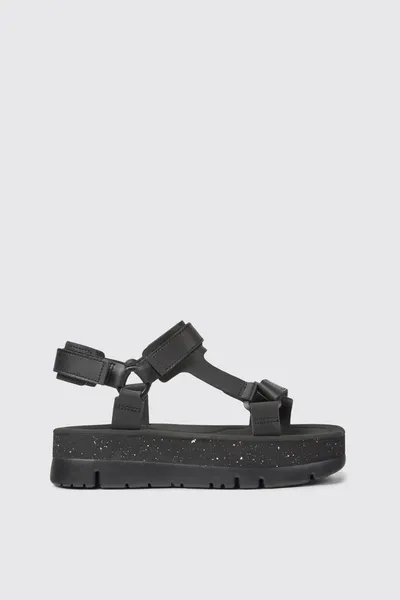 oruga Black Sandals for Women - Autumn / Winter collection - Image 4