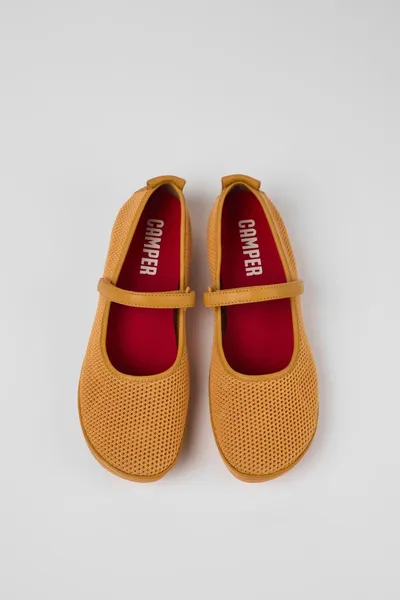 Right Orange Ballerinas for Women - Autumn / Winter collection - Image 3