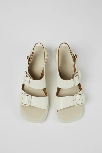 Dina White Sandals for Women - Autumn / Winter collection - Image 3