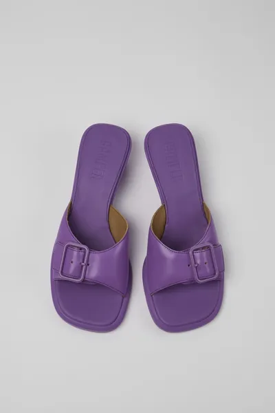 Dina Purple Sandals for Women - Autumn / Winter collection - Image 3
