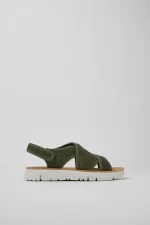 oruga Green Sandals for Women - Autumn / Winter collection