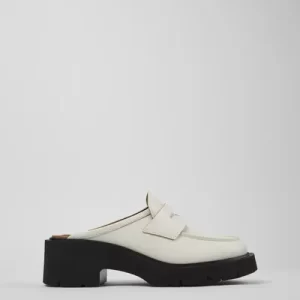 Milah White Clogs for Women - Autumn / Winter collection