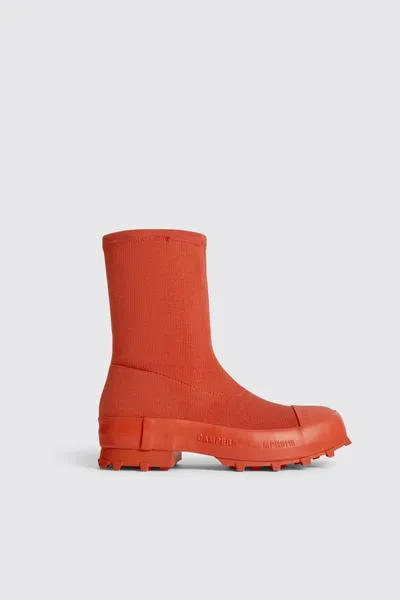 Tracktori Red Ankle Boots for Men - Autumn / Winter collection - Image 4