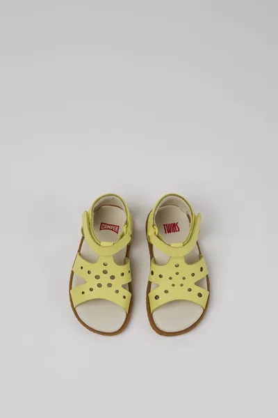 Twins Yellow Sandals for Kids - Autumn / Winter collection - Image 3